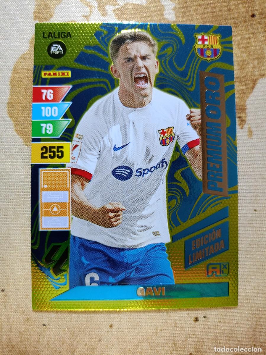 Cromos de F&uacute;tbol: Edici&oacute;n Limitada PREMIUM ORO GAVI Adrenalyn 2023-24