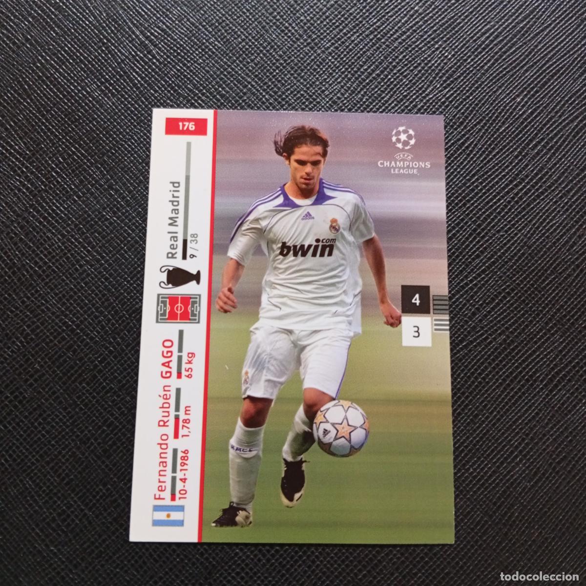 Cromos de F&uacute;tbol: 176 GAGO REAL MADRID PANINI TRADING CARDS UEFA CHAMPIONS LEAGUE 2007 2008 - (MD2002-3) PG39