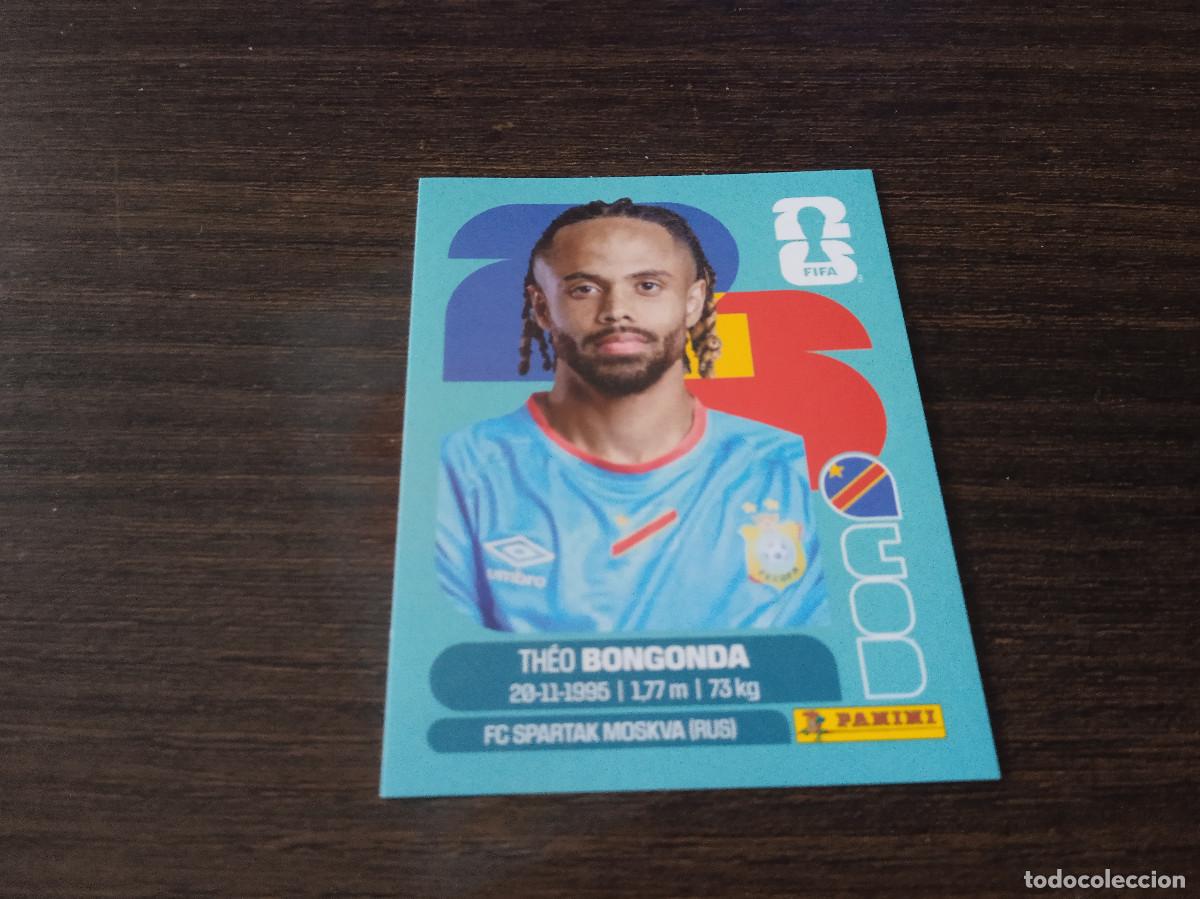 Cromos de F&uacute;tbol: Cromo Mundial Futbol 2026 Panini canada usa Mexico Congo Theo Bongonda COD 14