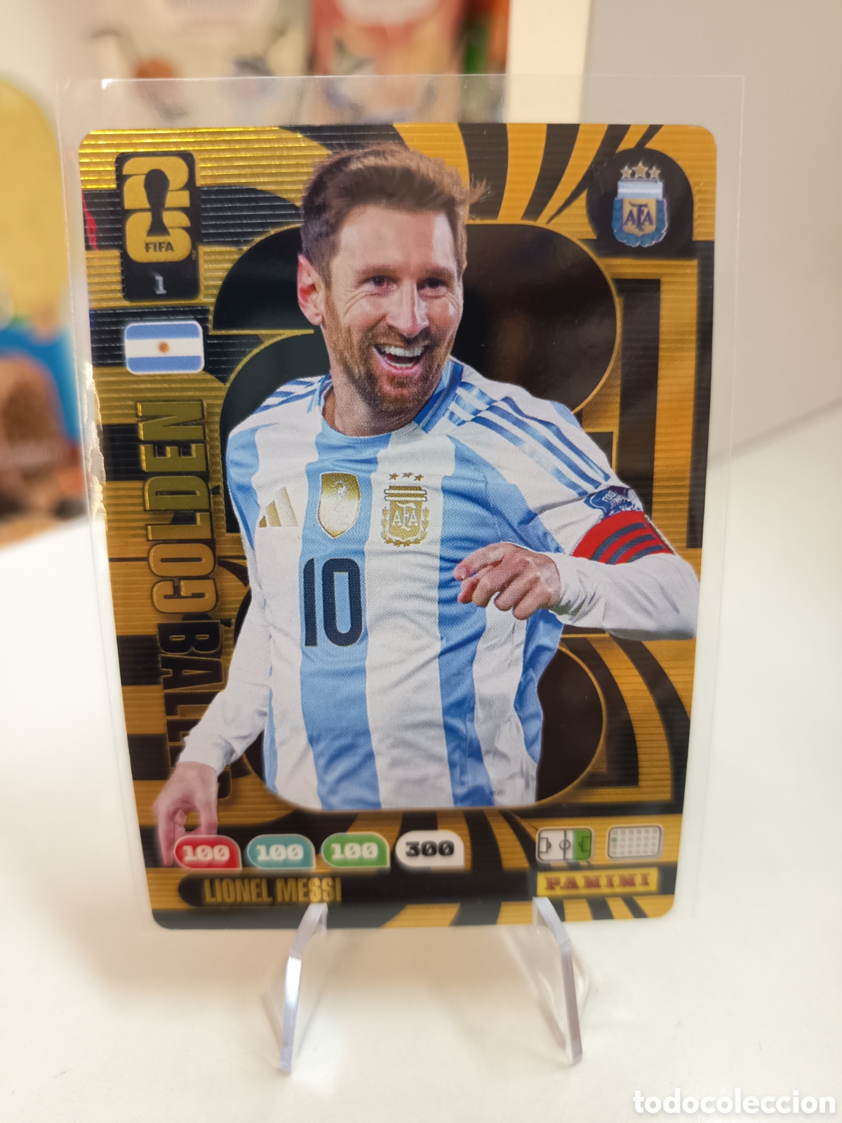 Cromos de F&uacute;tbol: MESSI 1 GOLDEN BALLER WORLD CUP ADRENALYN 2026