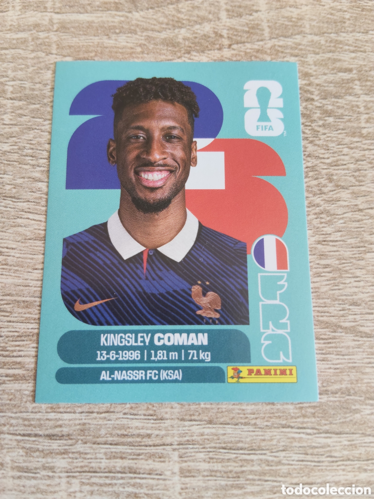 Cromos de F&uacute;tbol: Panini mundial 2026 FRA 18 Kingsley Coman Francia