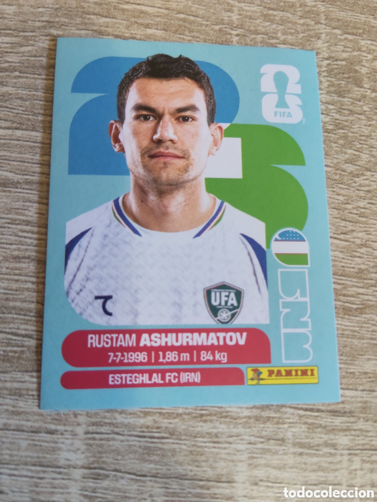 Cromos de F&uacute;tbol: Panini mundial 2026 UZB 7 Rustam Ashurmatov Uzbekist&aacute;n