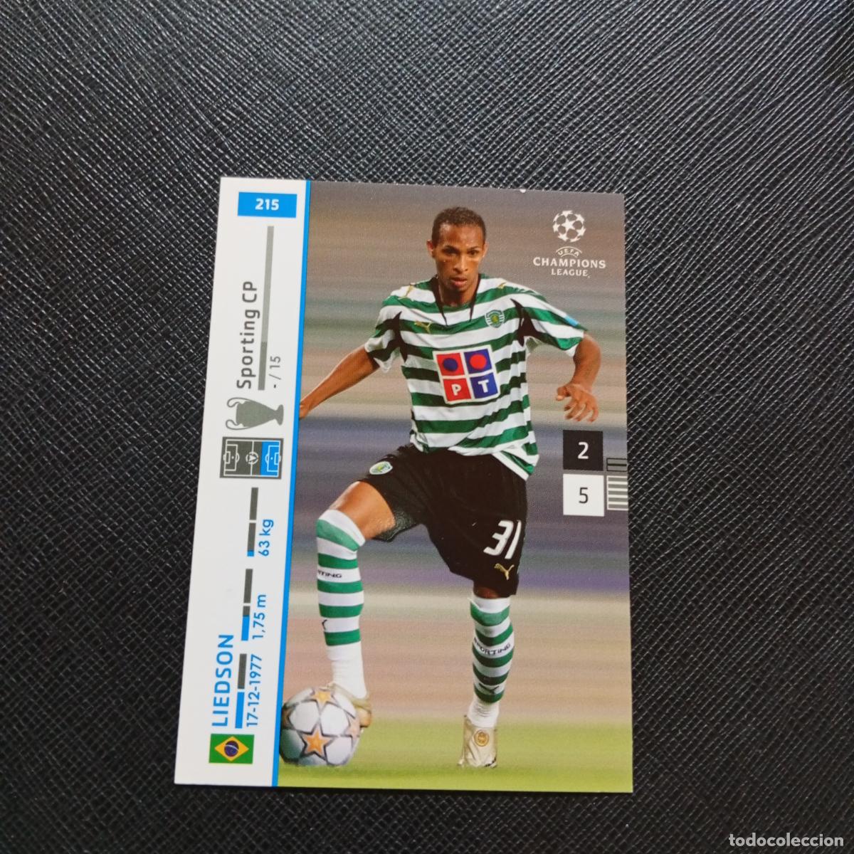 Cromos de F&uacute;tbol: 215 LIEDSON SPORTING LISBOA PANINI TRADING CARDS UEFA CHAMPIONS LEAGUE 2007 2008 - (MD2002-3) PG40 B