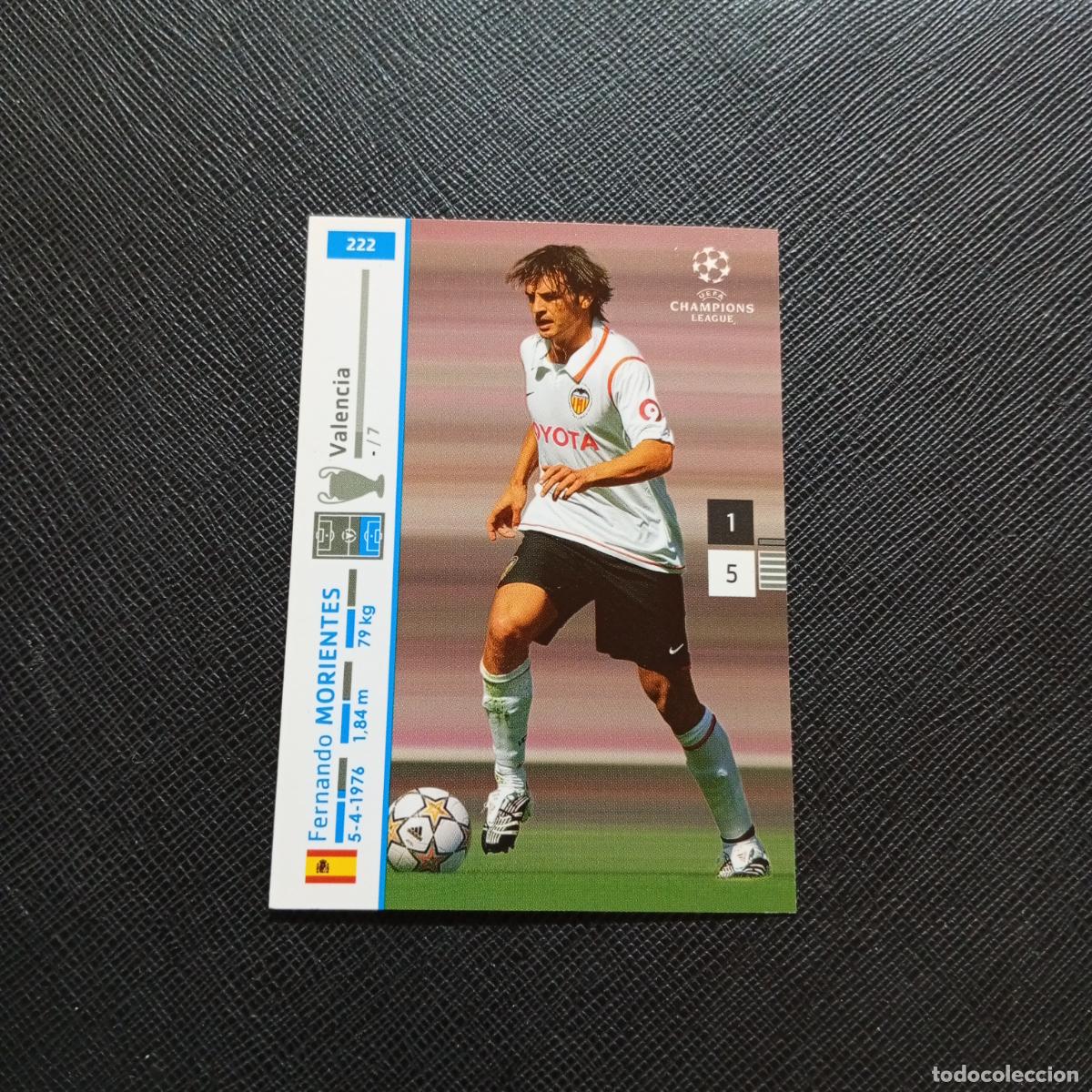 Cromos de F&uacute;tbol: 222 MORIENTES VALENCIA PANINI TRADING CARDS UEFA CHAMPIONS LEAGUE 2007 2008 - (MD2002-3) PG40