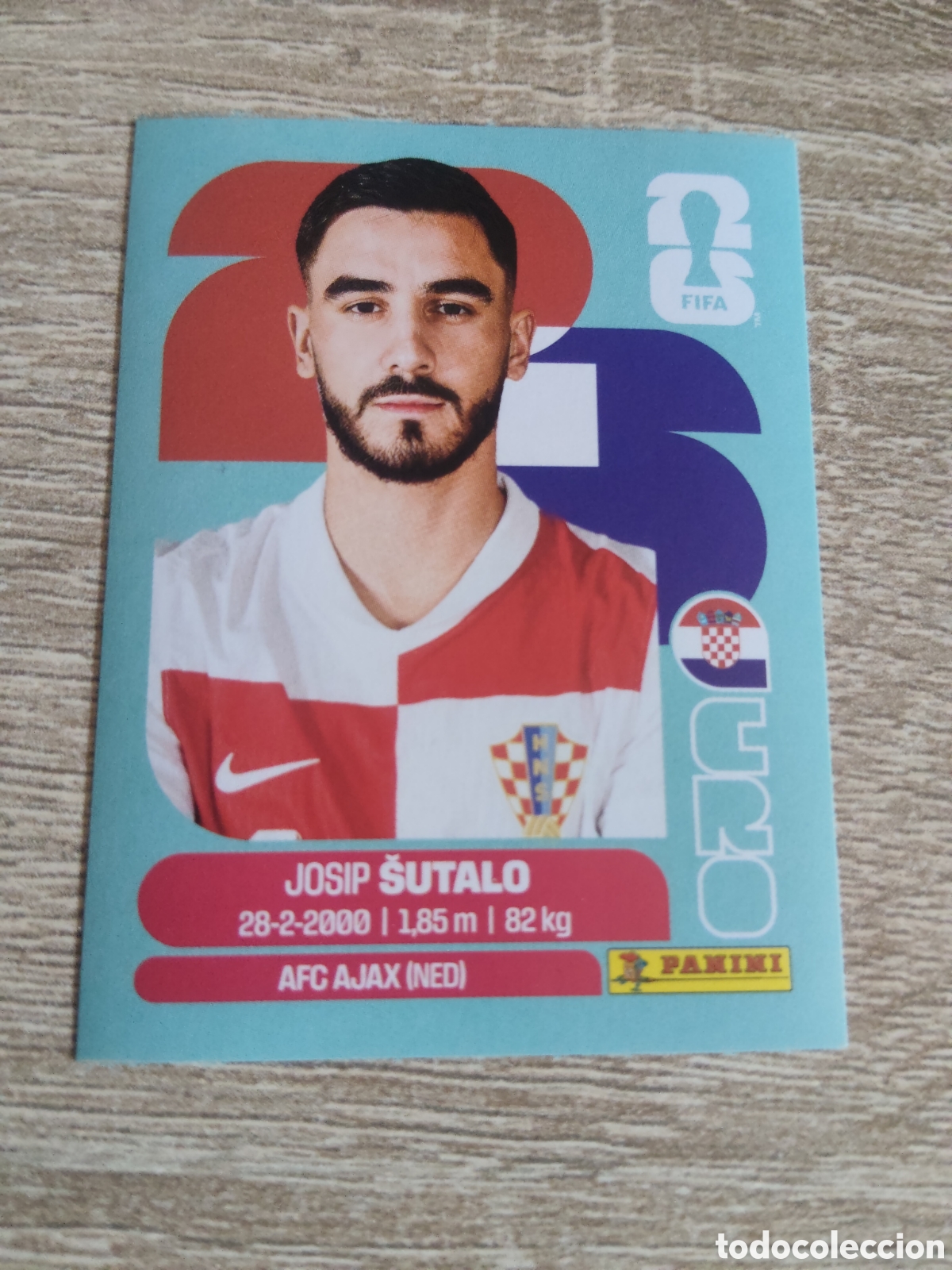 Cromos de F&uacute;tbol: Panini mundial 2026 CRO 7 Josip Sutalo Croacia