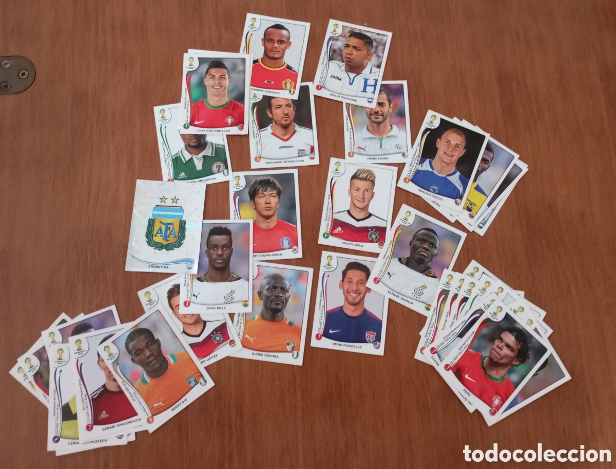 Fu&szlig;ball-Sticker: Panini Mundial Brasil 2014 Lote Cromos