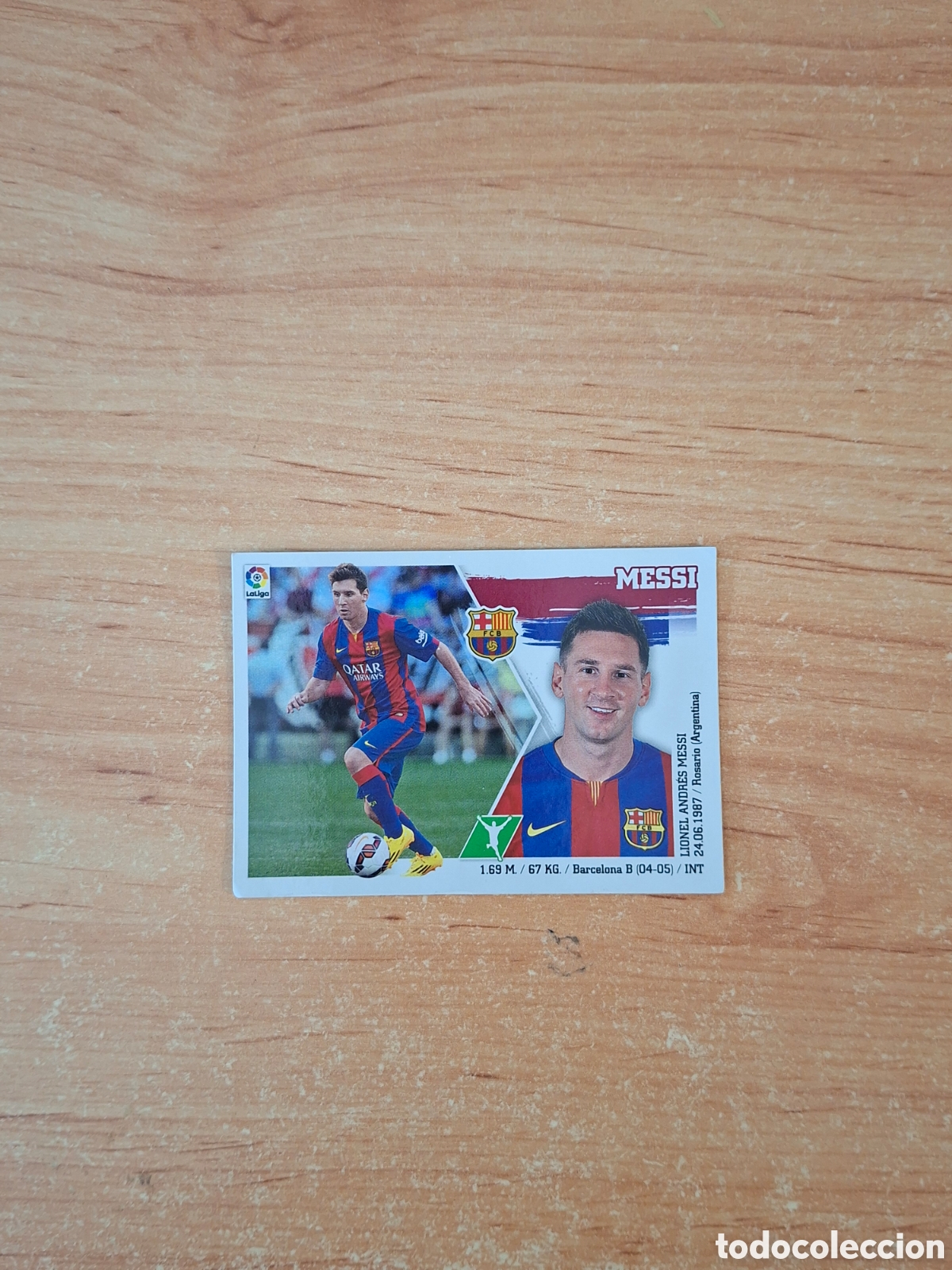 Cromos de F&uacute;tbol: Este 15 16 messi Barcelona sin pegar ver fotos