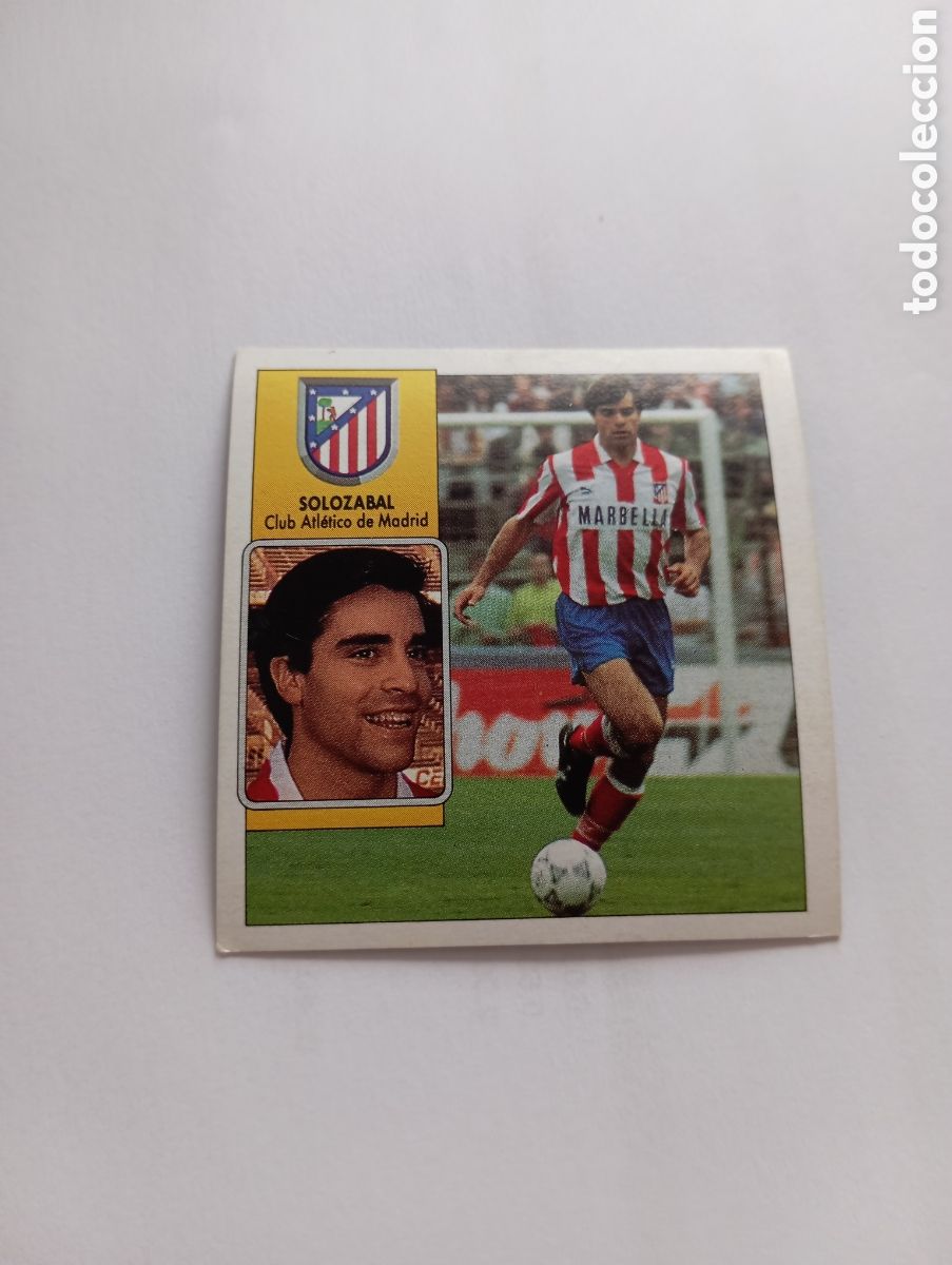 Cromos de F&uacute;tbol: SOLOZABAL Atl&eacute;tico de Madrid Liga Este 1992 1993 Panini 92 93 NUEVO SIN PEGAR