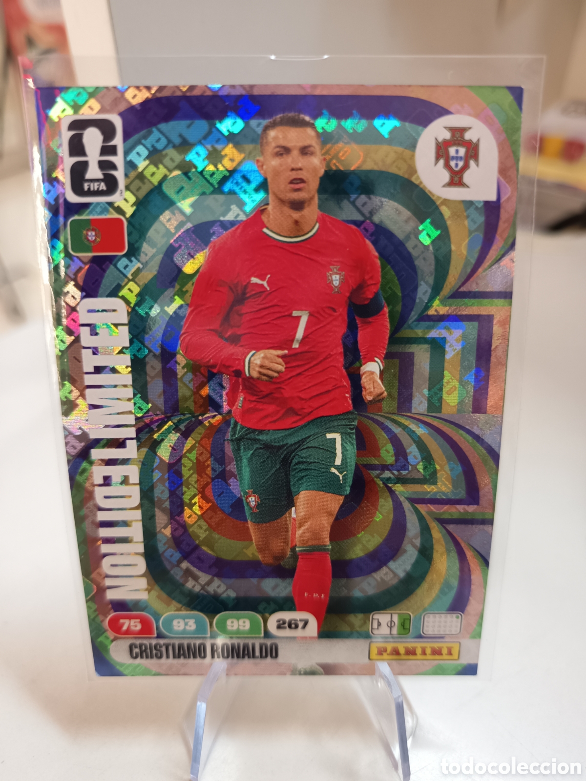 Cromos de F&uacute;tbol: LIMITED RONALDO HOLO WORLD CUP ADRENALYN 2026