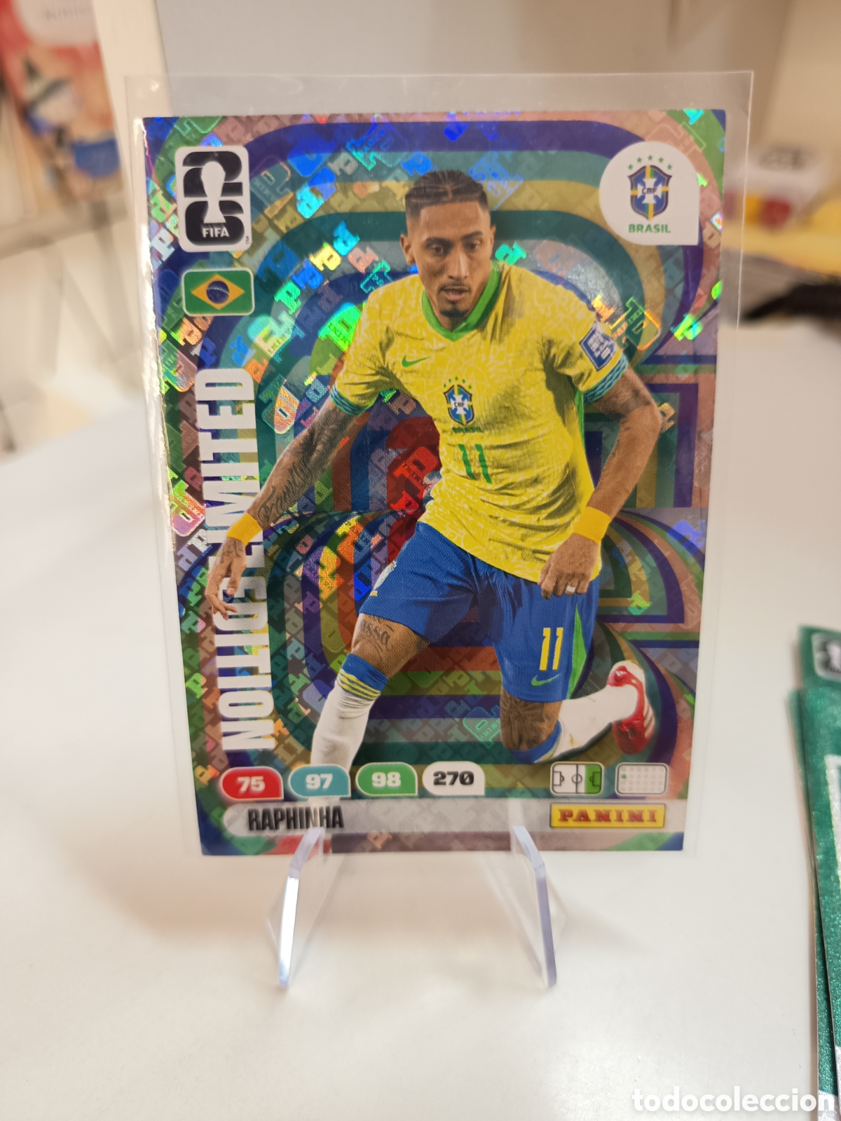 Cromos de F&uacute;tbol: LIMITED RAPHINHA HOLO WORLD CUP ADRENALYN 2026