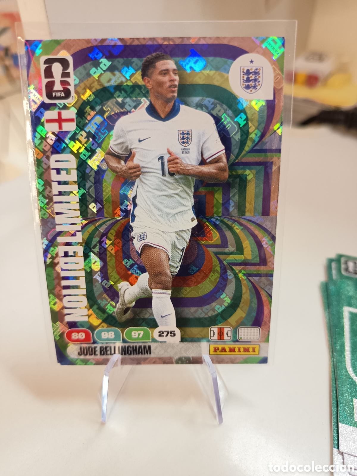 Cromos de F&uacute;tbol: LIMITED BELLINGHAM HOLO WORLD CUP ADRENALYN 2026