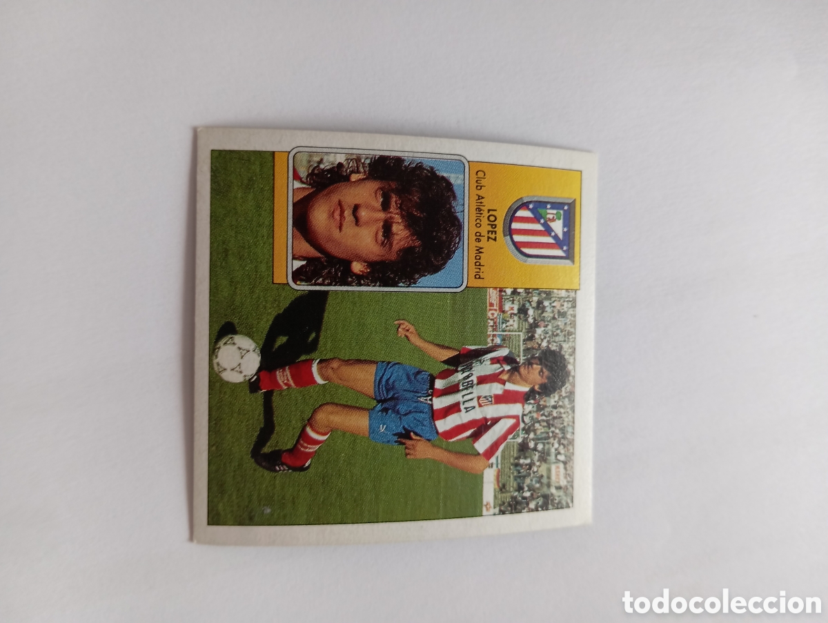 Cromos de F&uacute;tbol: LOPEZ Atl&eacute;tico de Madrid Liga Este 1992 1993 Panini 92 93 RECUPERADO