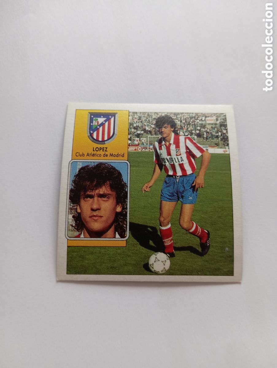 Cromos de F&uacute;tbol: LOPEZ Atl&eacute;tico de Madrid Liga Este 1992 1993 Panini 92 93 RECUPERADO