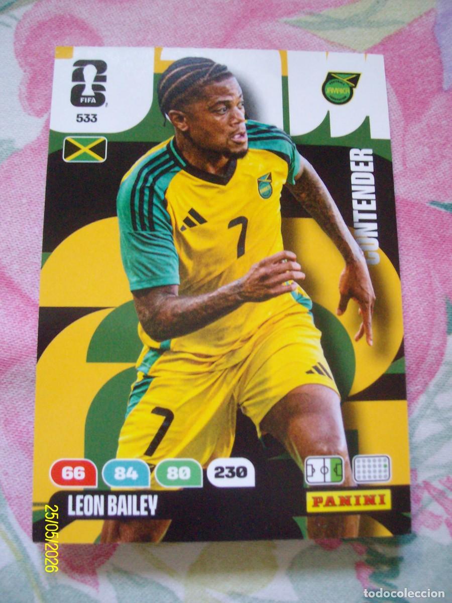 Cromos de F&uacute;tbol: LEON BAILET JAMAICA N&ordm; 533 FIFA WORLD CUP 2026 PANINI ADRENALYN XL