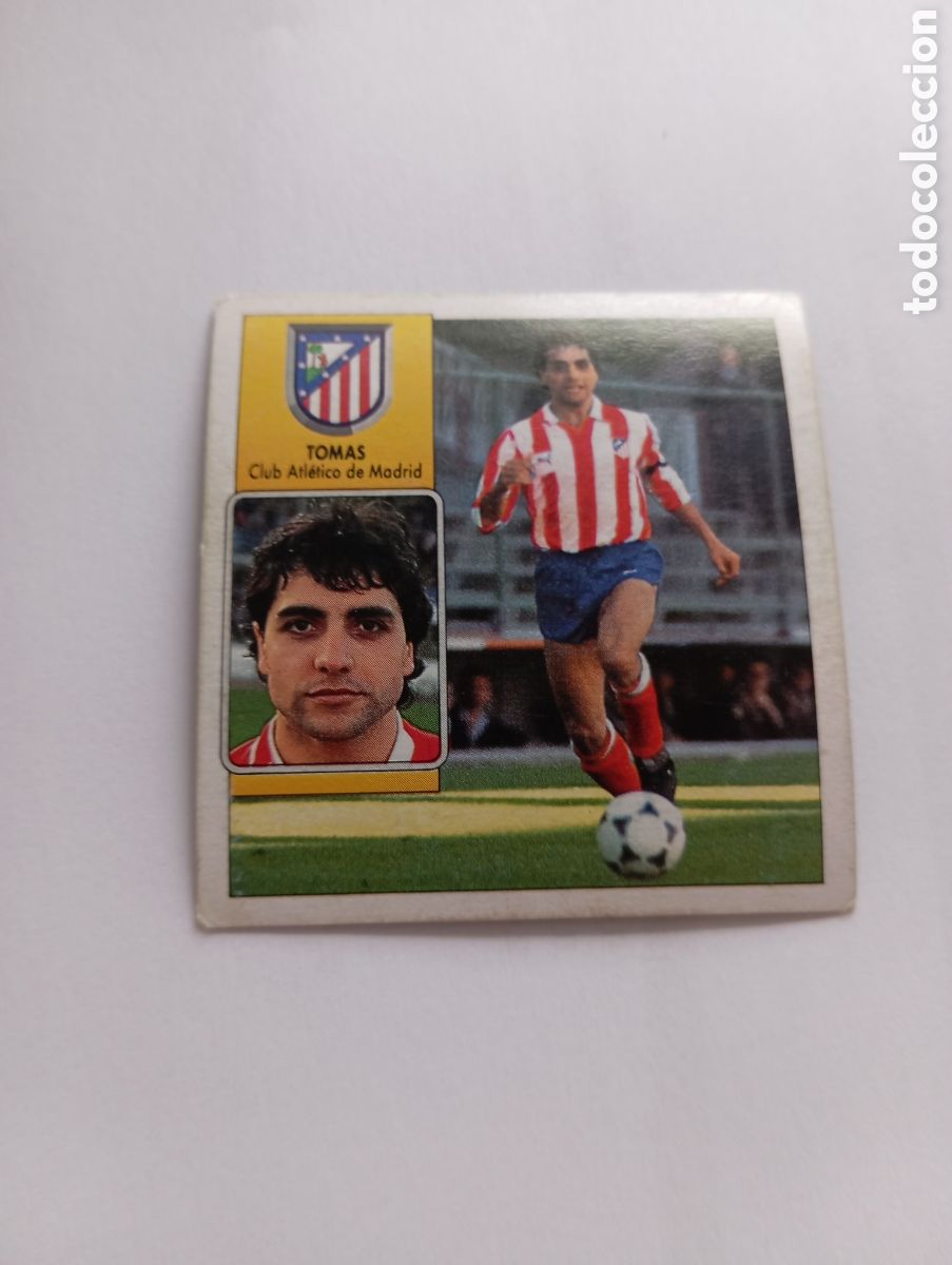 Cromos de F&uacute;tbol: TOM&Aacute;S Atl&eacute;tico de Madrid Liga Este 1992 1993 Panini 92 93 NUEVO SIN PEGAR