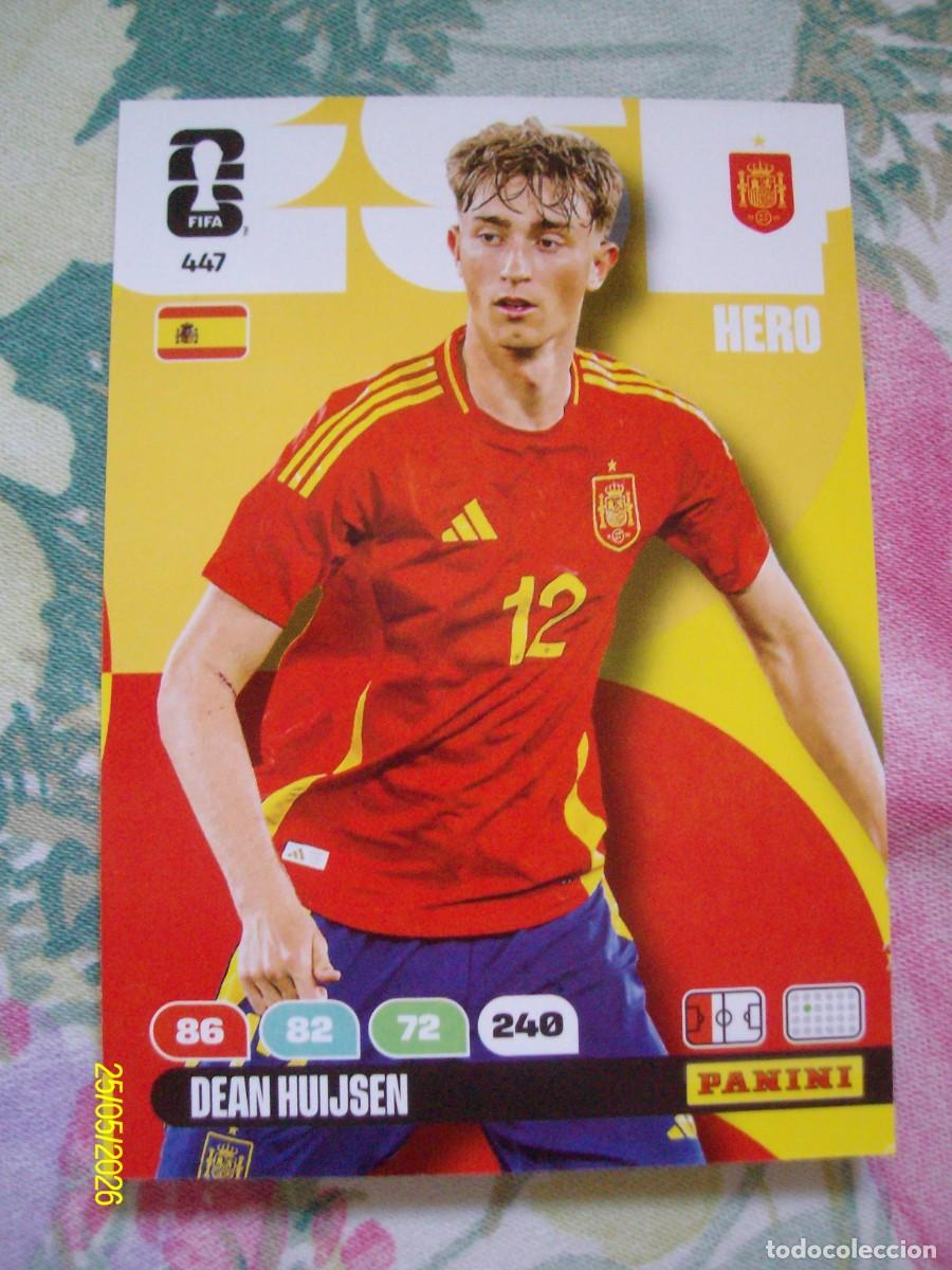 Cromos de F&uacute;tbol: DEAN HUIJSEN ESPA&Ntilde;A N&ordm; 447 FIFA WORLD CUP 2026 PANINI ADRENALYN XL