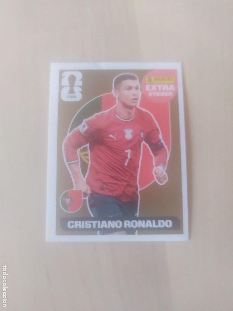 Cromos de F&uacute;tbol: CRISTIANO RONALDO EXTRA STICKERS ORO MUNDIAL USA CANAD&Aacute; 2026