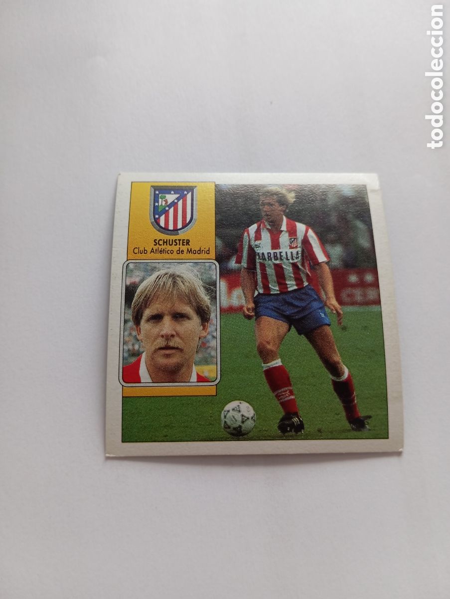Cromos de F&uacute;tbol: SCHUSTER Atl&eacute;tico de Madrid Liga Este 1992 1993 Panini 92 93 NUEVO SIN PEGAR