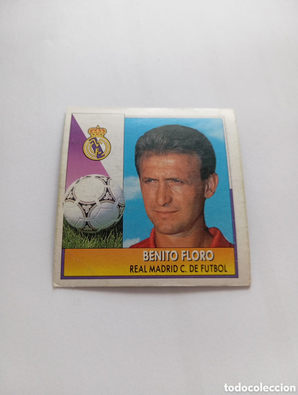Cromos de F&uacute;tbol: ENTRENADOR BENITO FLORO Real Madrid Liga Este 1992 1993 Panini 92 93