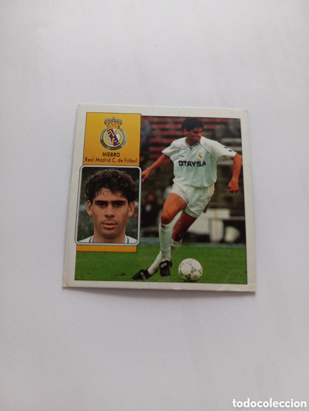 Cromos de F&uacute;tbol: HIERRO Real Madrid Liga Este 1992 1993 Panini 92 93 NUEVO SIN PEGAR