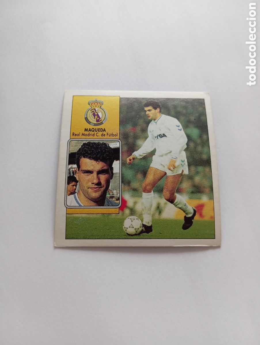 Cromos de F&uacute;tbol: MAQUEDA Real Madrid Liga Este 1992 1993 Panini 92 93 NUEVO SIN PEGAR