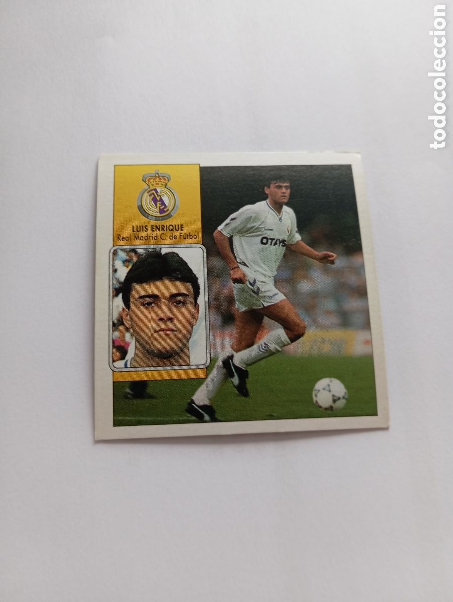 Cromos de F&uacute;tbol: LUIS ENRIQUE Real Madrid Liga Este 1992 1993 Panini 92 93 NUEVO SIN PEGAR