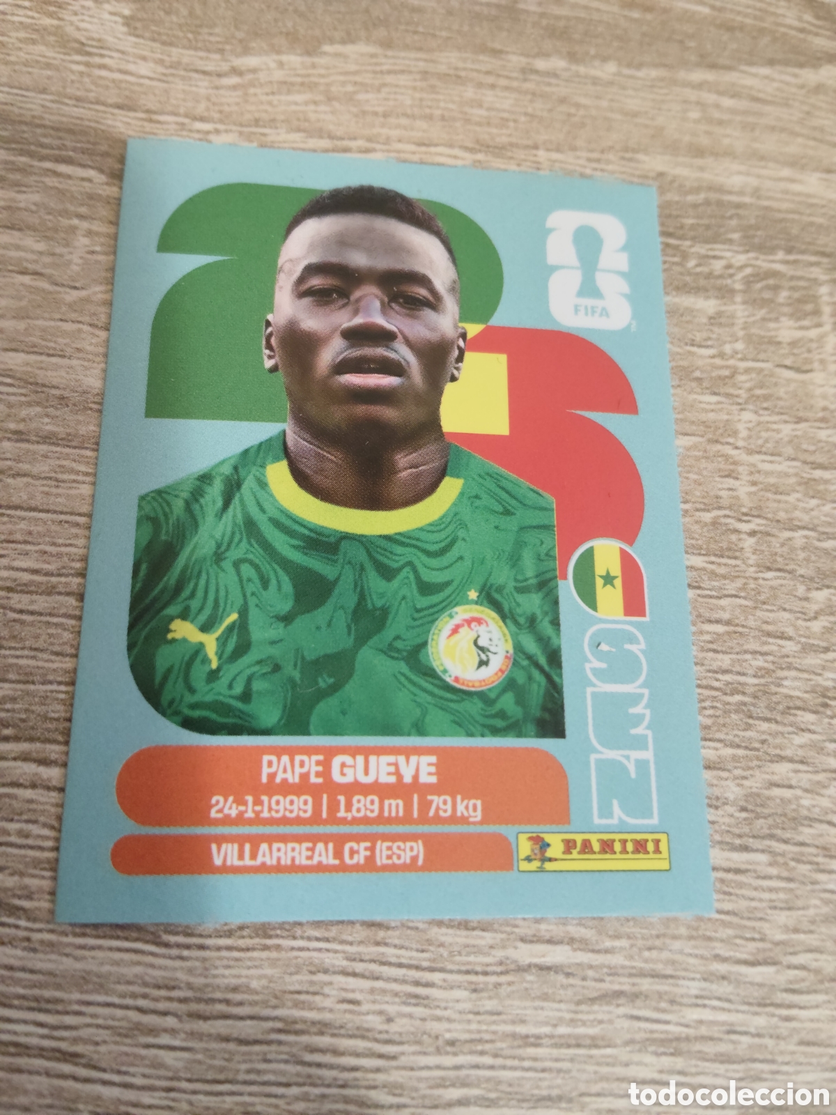 Cromos de F&uacute;tbol: Panini mundial 2026 SEN 11 Pape Gueye Senegal