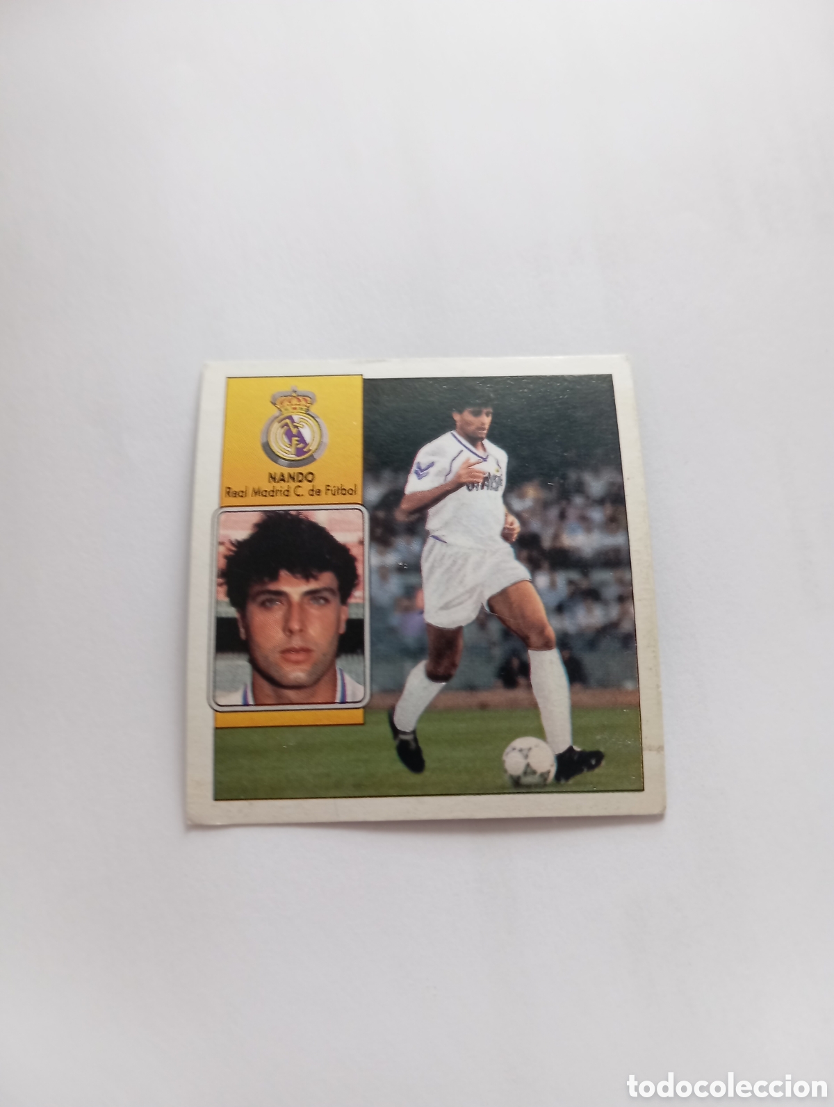 Cromos de F&uacute;tbol: NANDO VERSI&Oacute;N Real Madrid Liga Este 1992 1993 Panini 92 93 RECUPERADO