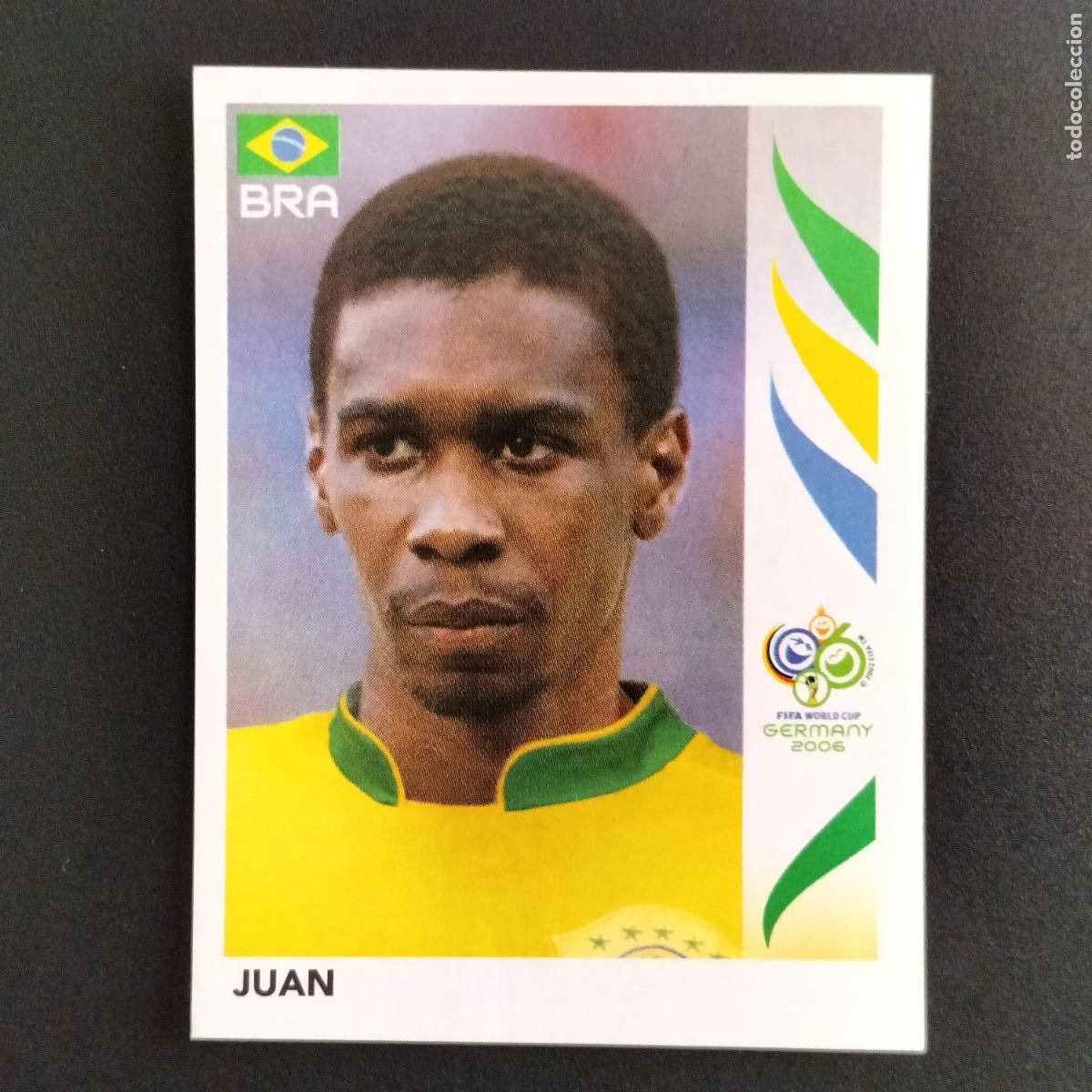 Cromos de F&uacute;tbol: 383 JUAN BRASIL CROMOS FIFA WORLD CUP GERMANY 2006 MUNDIAL FUTBOL ALEMANIA PANINI