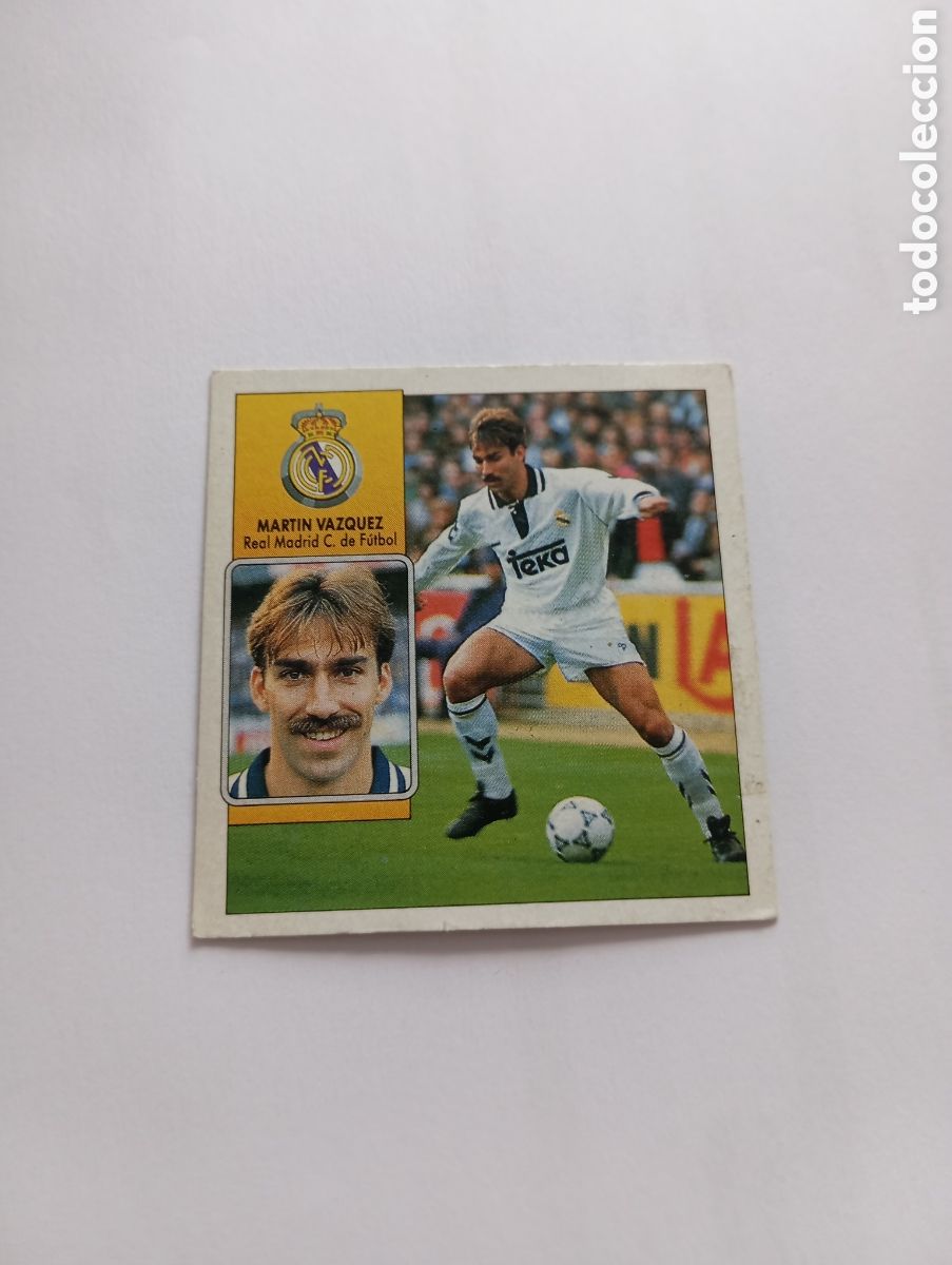 Cromos de F&uacute;tbol: MART&Iacute;N V&Aacute;ZQUEZ COLOCA Real Madrid Liga Este 1992 1993 Panini 92 93 RECUPERADO