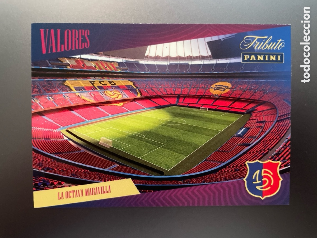 Cromos de F&uacute;tbol: La Octava Maravilla 39 Valores Tributo Panini 125 Aniversario FC Barcelona