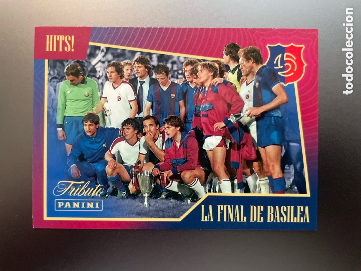 Cromos de F&uacute;tbol: La Final de Basilea 47 Hits! Tributo Panini 125 Aniversario FC Barcelona