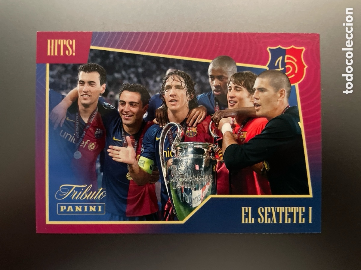 Cromos de F&uacute;tbol: El Sextete I 51 Hits! Tributo Panini 125 Aniversario FC Barcelona