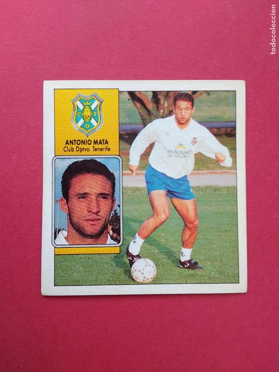 Cromos de F&uacute;tbol: EDICIONES ESTE LIGA 92 93 1992 1993 CROMO NUNCA PEGADO TENERIFE , ANTONIO MATA