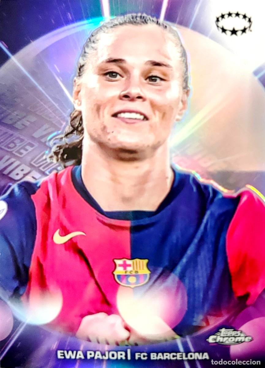 Cromos de F&uacute;tbol: VB-23 Ewa Pajor - FC Barcelona - INSERT - VIBE - Topps Chrome UWCL 2024 2025 24 25