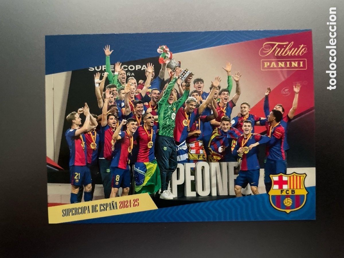 Fu&szlig;ball-Sticker: Supercopa de Espa&ntilde;a 2024-25 8 Mejor Imposible Tributo Panini 125 Aniversario FC Barcelona