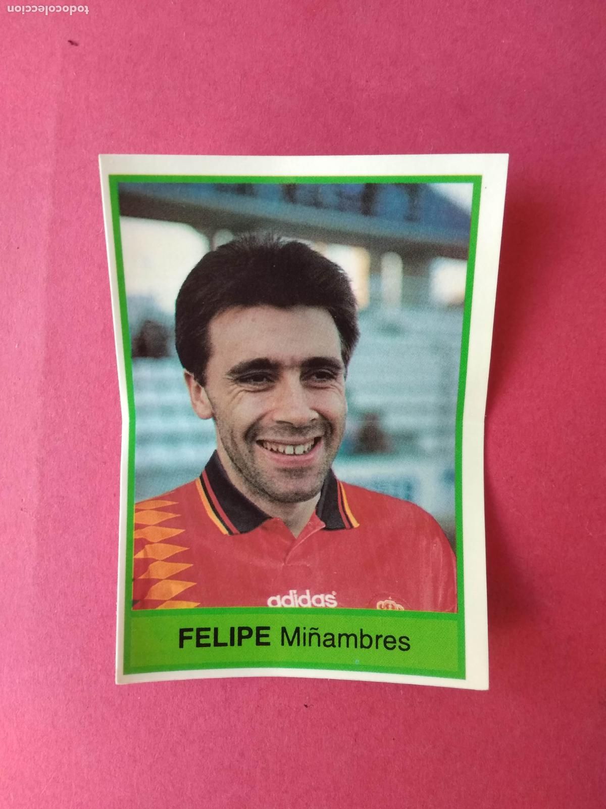 Cromos de F&uacute;tbol: BOLLYCAO SELECCION ESPA&Ntilde;OLA DE FUTBOL MUNDIAL 1994 USA 94 CROMO NUNCA PEGADO , FELIPE MI&Ntilde;AMBRES