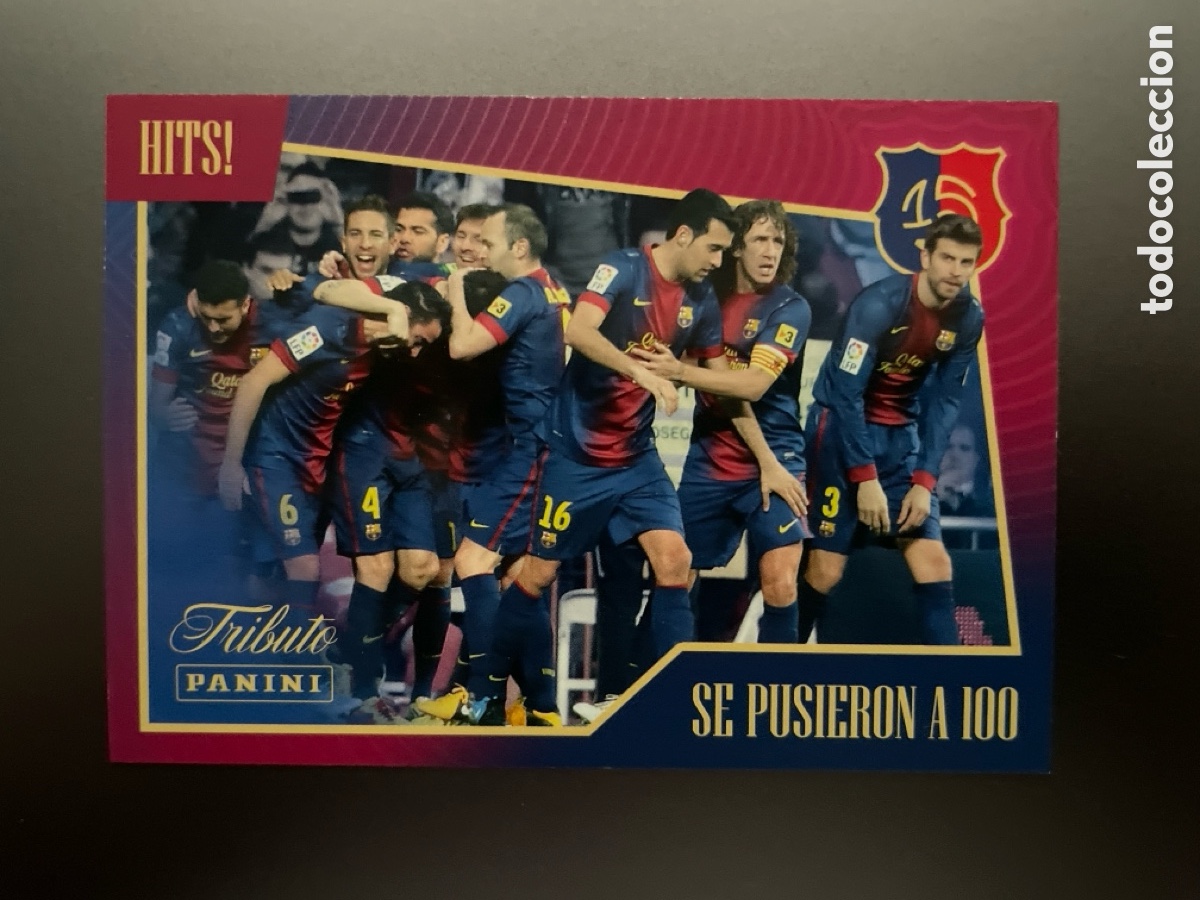 Fu&szlig;ball-Sticker: Messi Se Pusieron a 100 60 Hits! Tributo Panini 125 Aniversario FC Barcelona