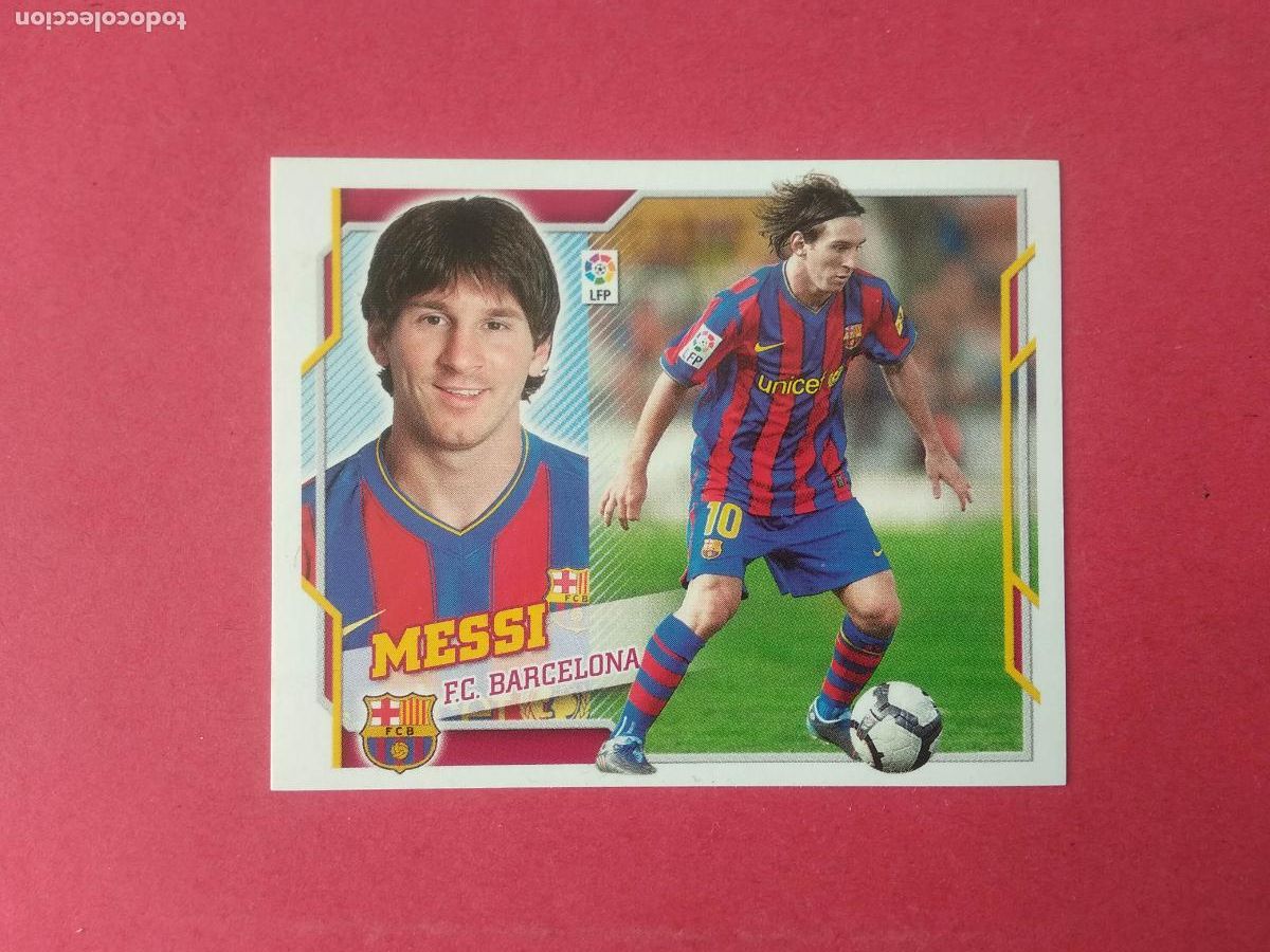 Cromos de F&uacute;tbol: EDICIONES ESTE LIGA 10 11 2010 2011 CROMO NUNCA PEGADO MESSI FC BARCELONA N&ordm; 16