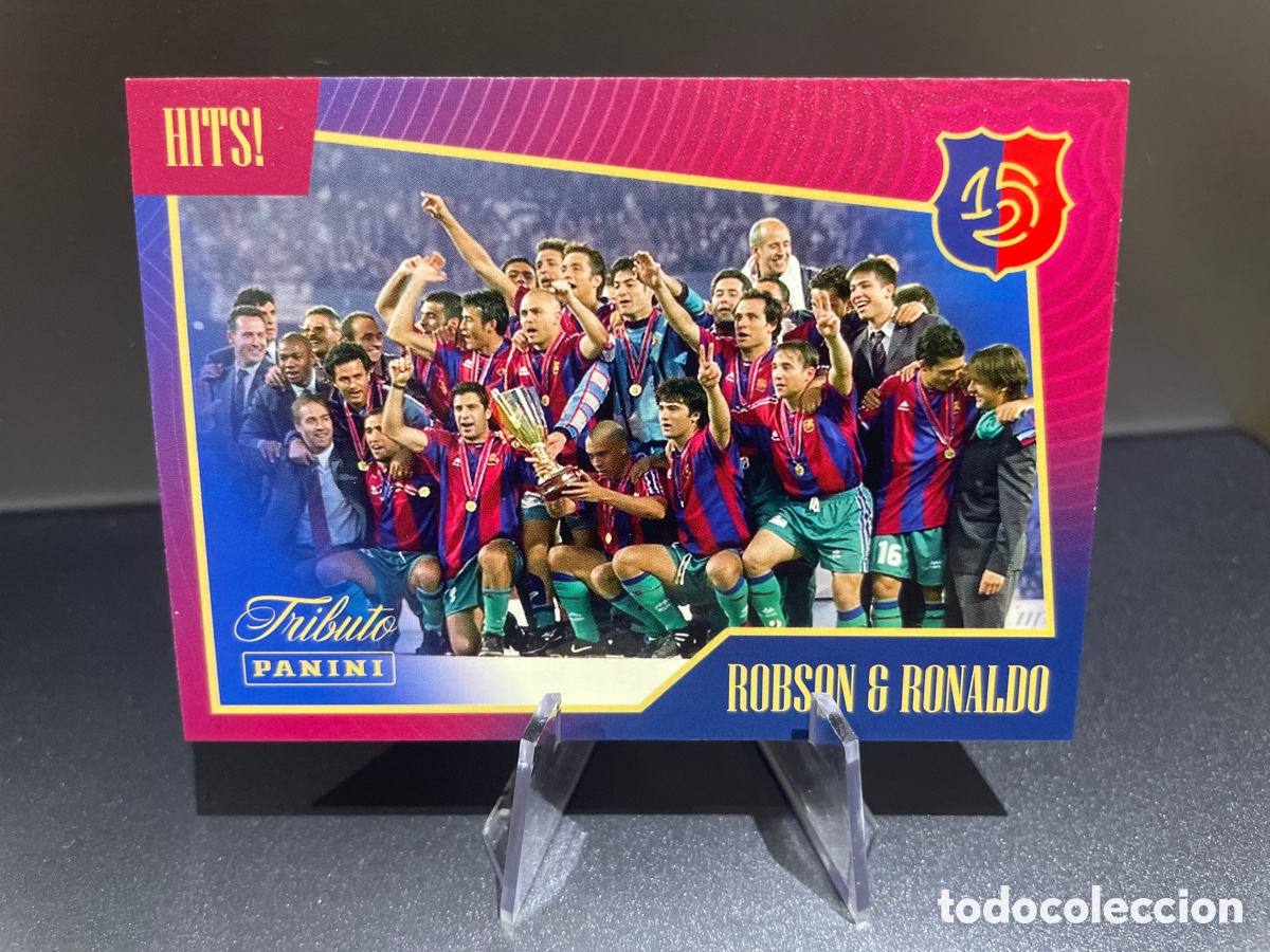 Cromos de F&uacute;tbol: Robson & Ronaldo 51 Hits! Tributo Panini 125 Aniversario FC Barcelona