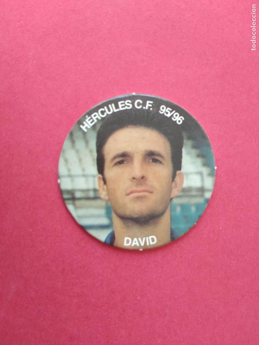 Cromos de F&uacute;tbol: COLECCION DIARIO INFORMACION ALICANTE HERCULES CF 95 96 1995 1996 CROMO TAZO , DAVID