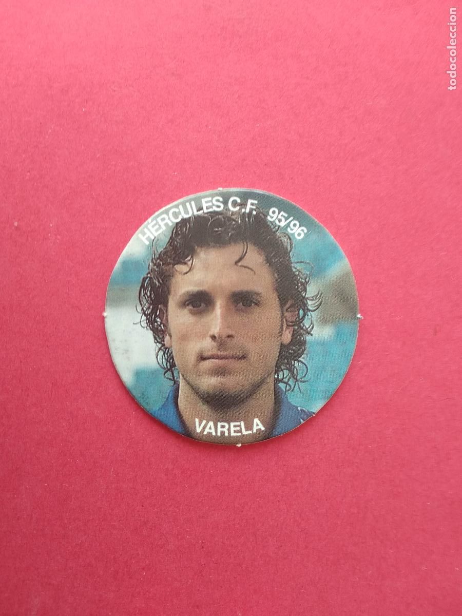 Cromos de F&uacute;tbol: COLECCION DIARIO INFORMACION ALICANTE HERCULES CF 95 96 1995 1996 CROMO TAZO , VARELA