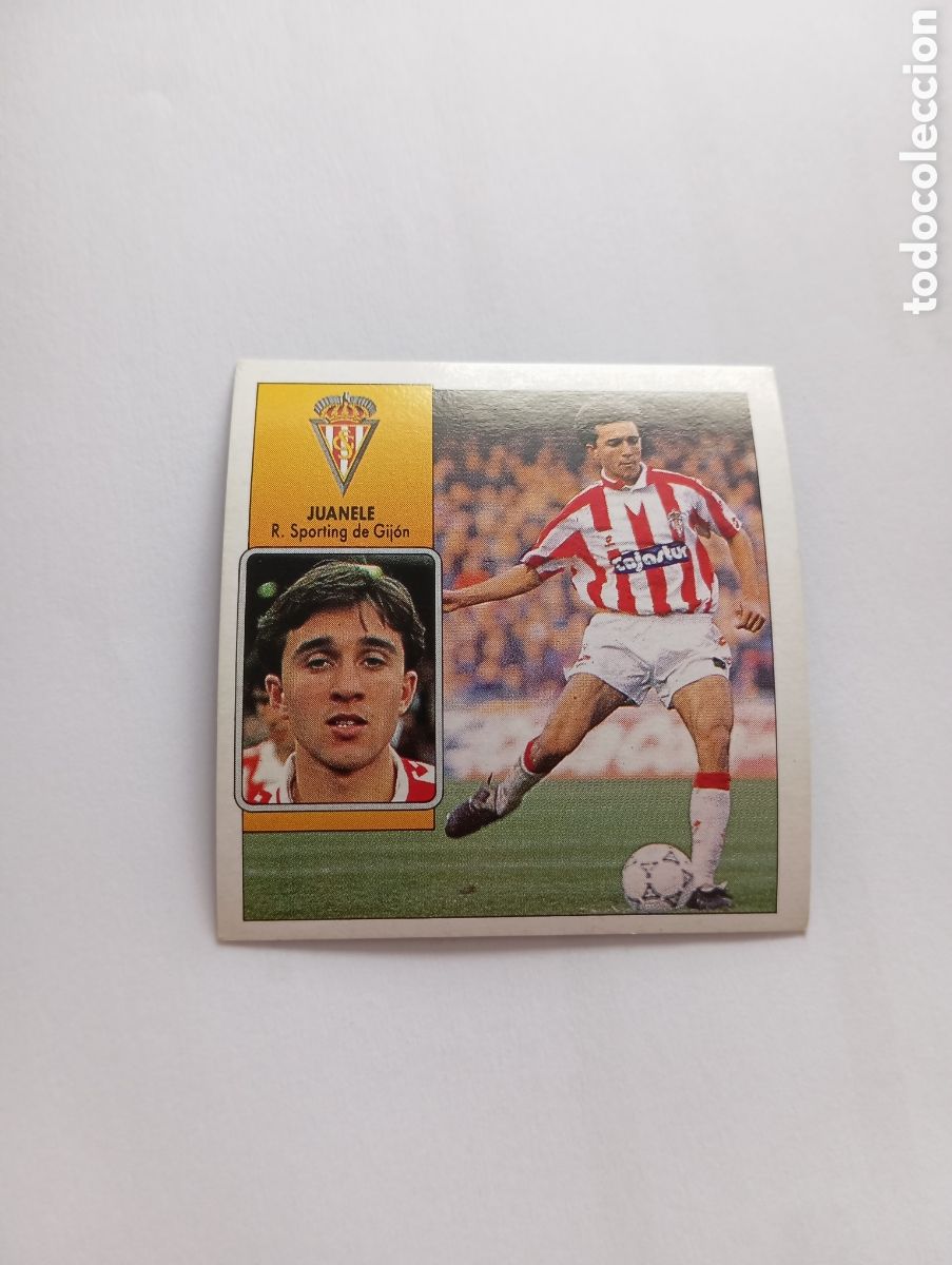 Cromos de F&uacute;tbol: JUANELE Sporting de Gij&oacute;n Liga Este 1992 1993 Panini 92 93 NUEVO SIN PEGAR