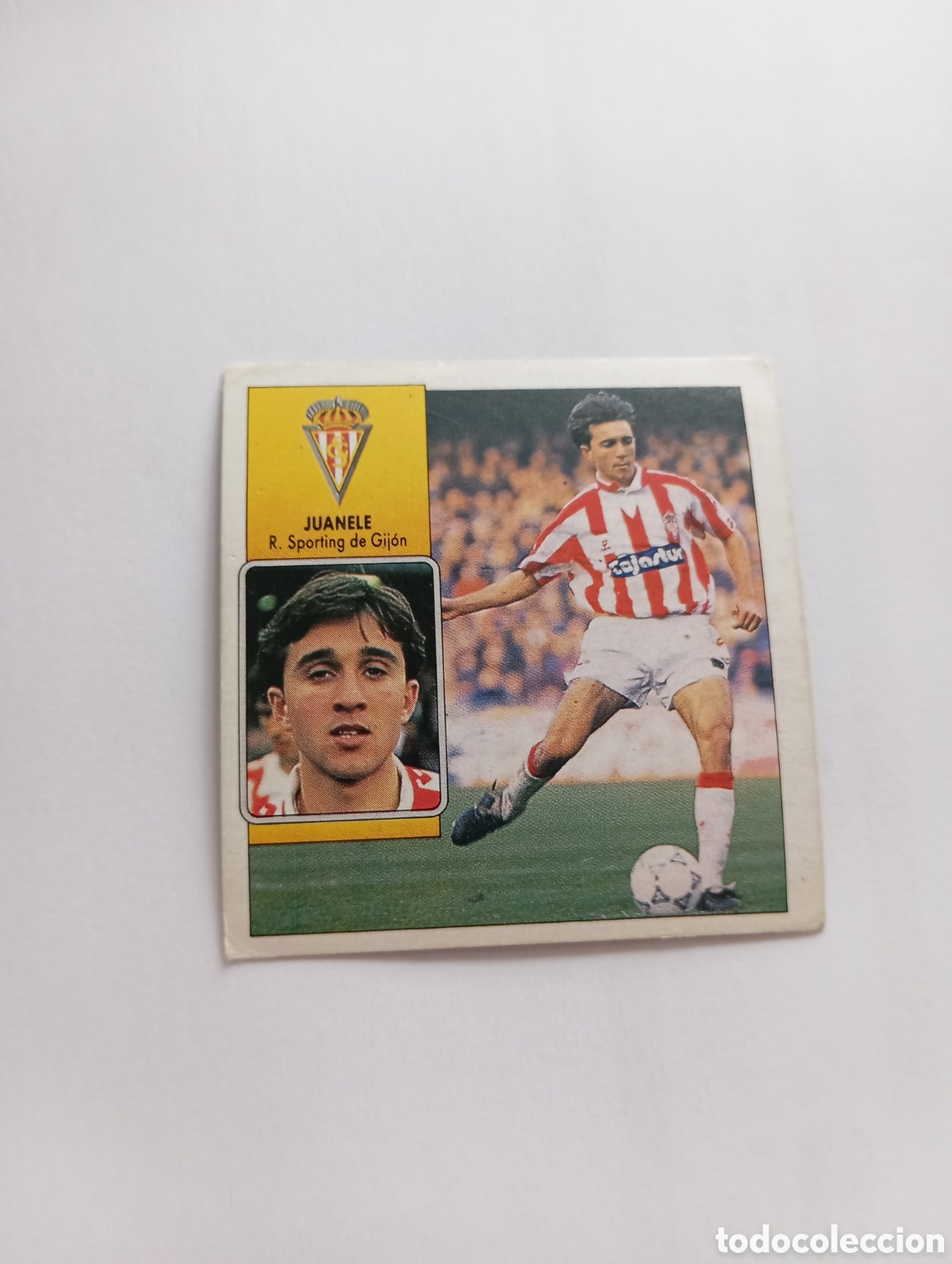 Cromos de F&uacute;tbol: JUANELE Sporting de Gij&oacute;n Liga Este 1992 1993 Panini 92 93 NUEVO SIN PEGAR