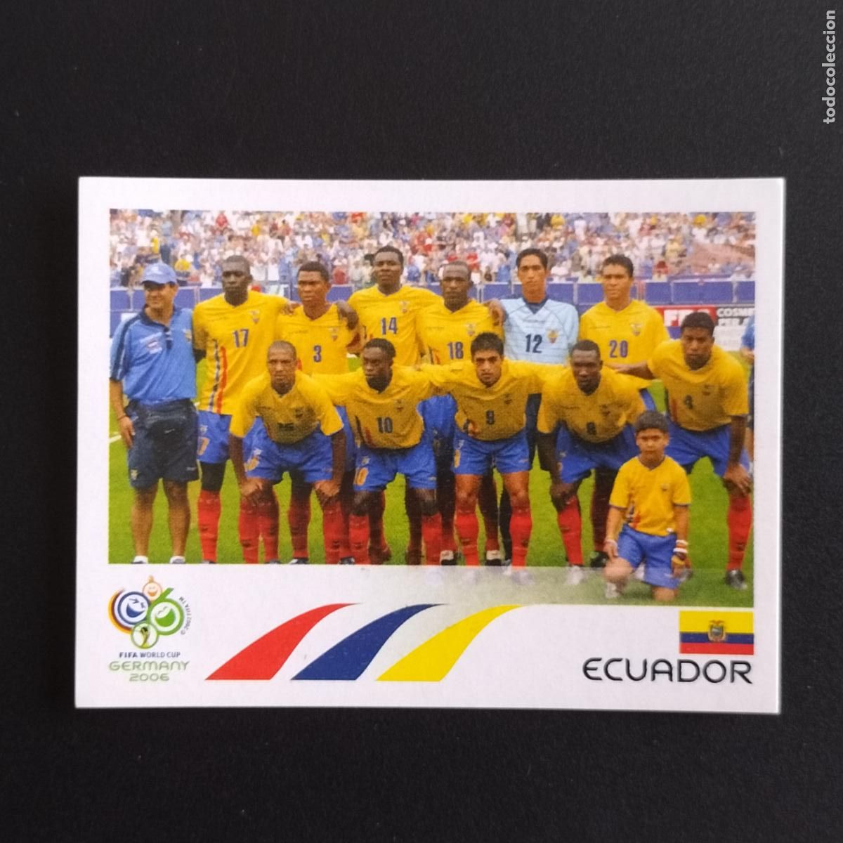 Cromos de F&uacute;tbol: 74 SELECCION EQUIPO ECUADOR CROMOS FIFA WORLD CUP GERMANY 2006 MUNDIAL FUTBOL ALEMANIA PANINI