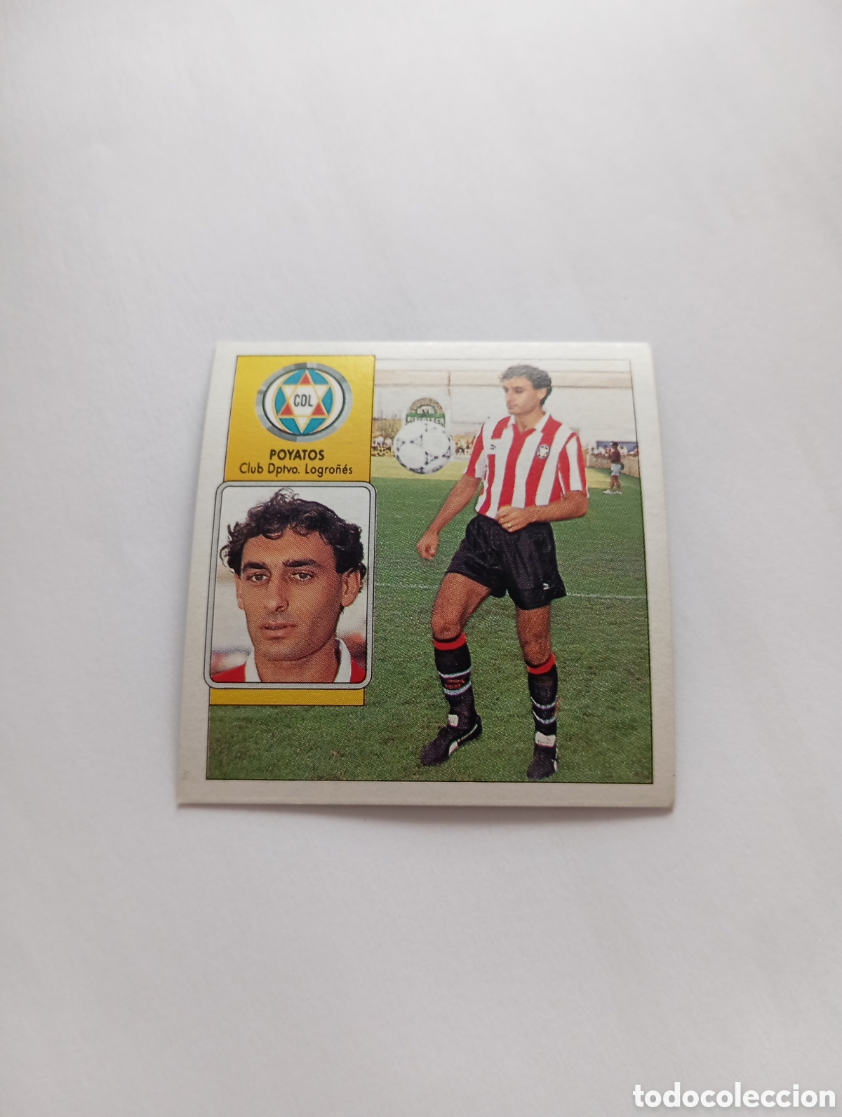 Fu&szlig;ball-Sticker: POYATOS Logro&ntilde;&eacute;s Liga Este 1992 1993 Panini 92 93 NUEVO SIN PEGAR