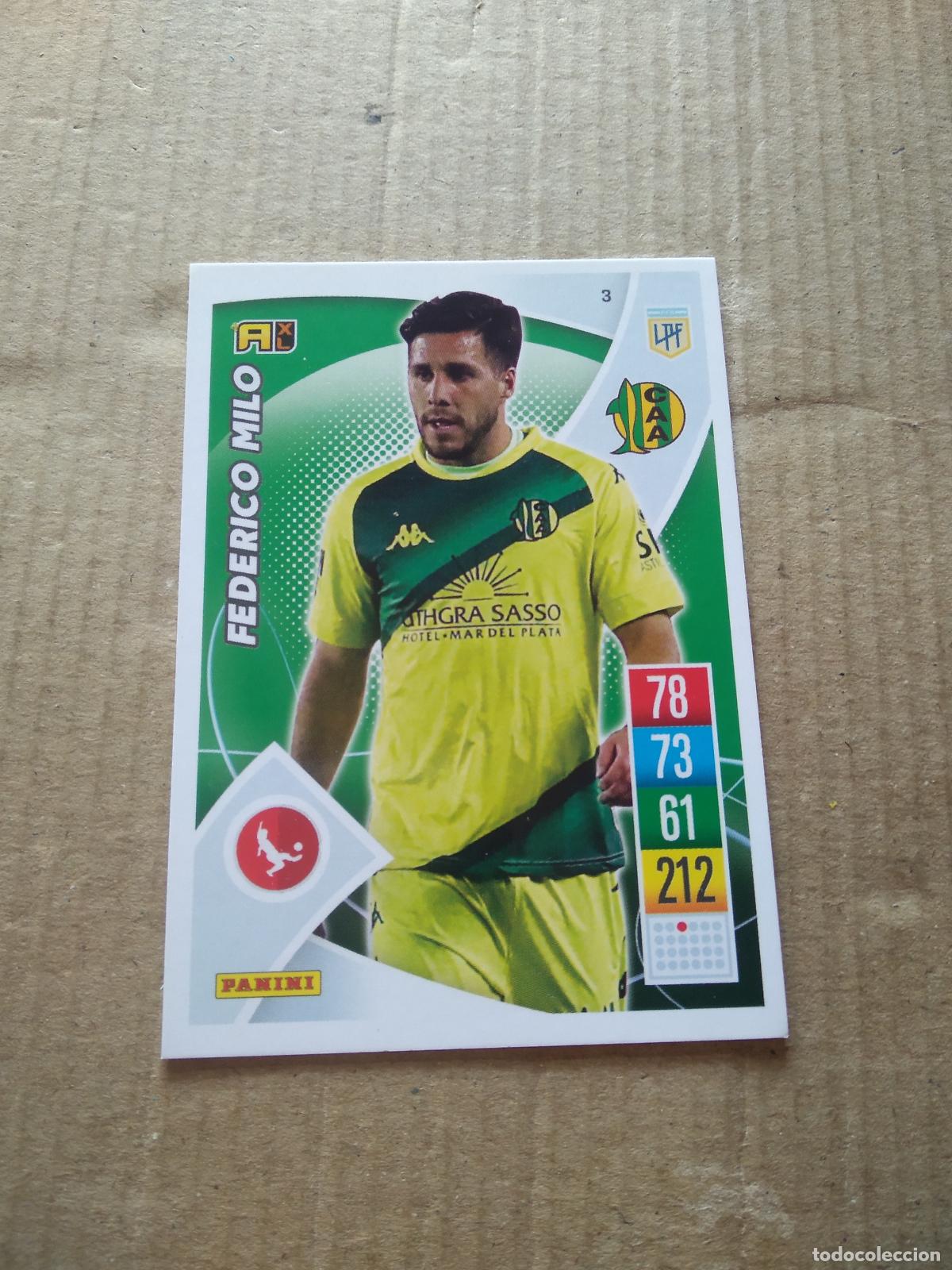 Cromos de F&uacute;tbol: 3 FEDERICO MILO ALDOSIVI CROMO FUTBOL ARGENTINO 21-22 PANINI LIGA ARGENTINA 2021-2022