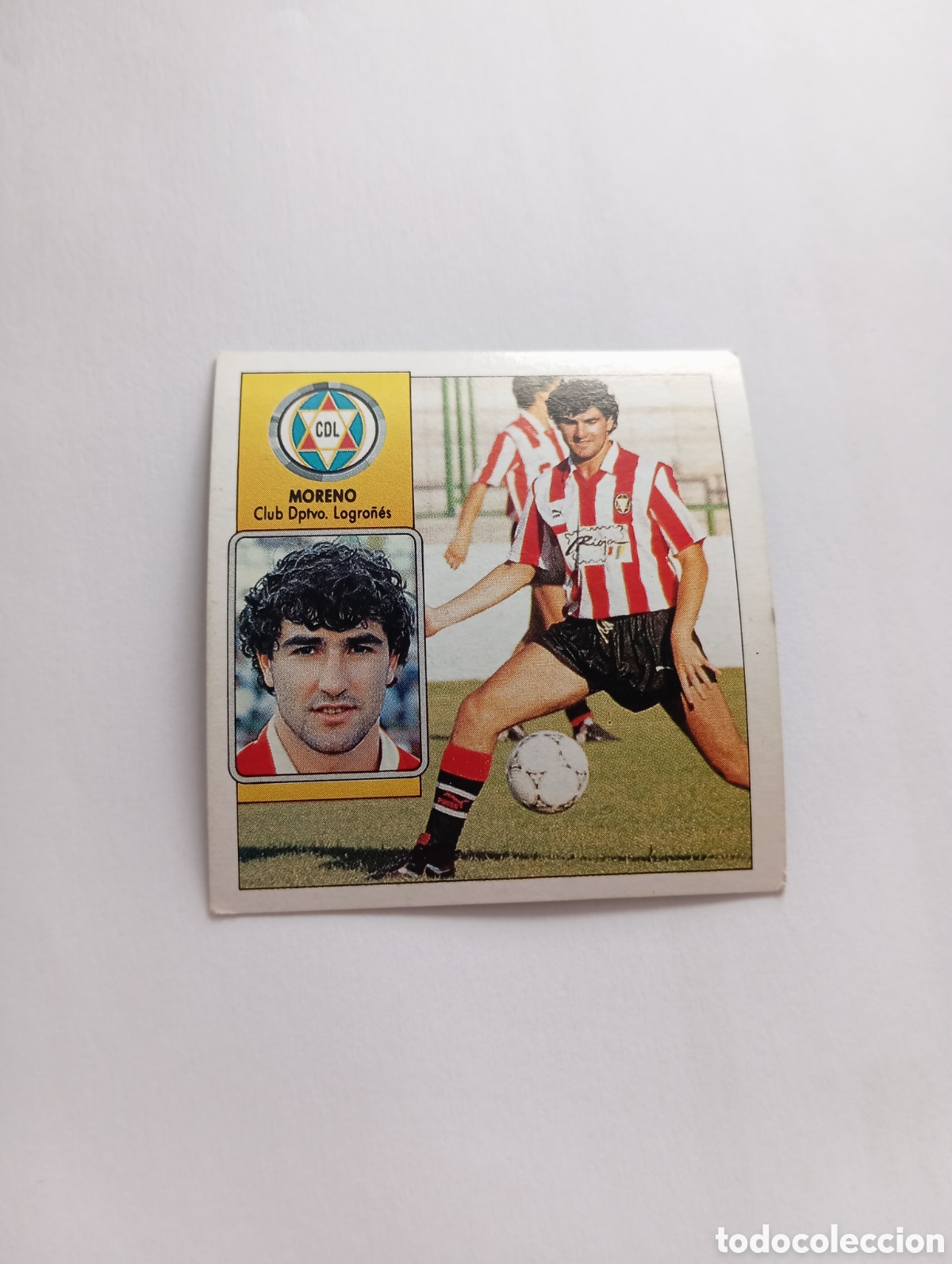 Cromos de F&uacute;tbol: MORENO Logro&ntilde;&eacute;s Liga Este 1992 1993 Panini 92 93 NUEVO SIN PEGAR