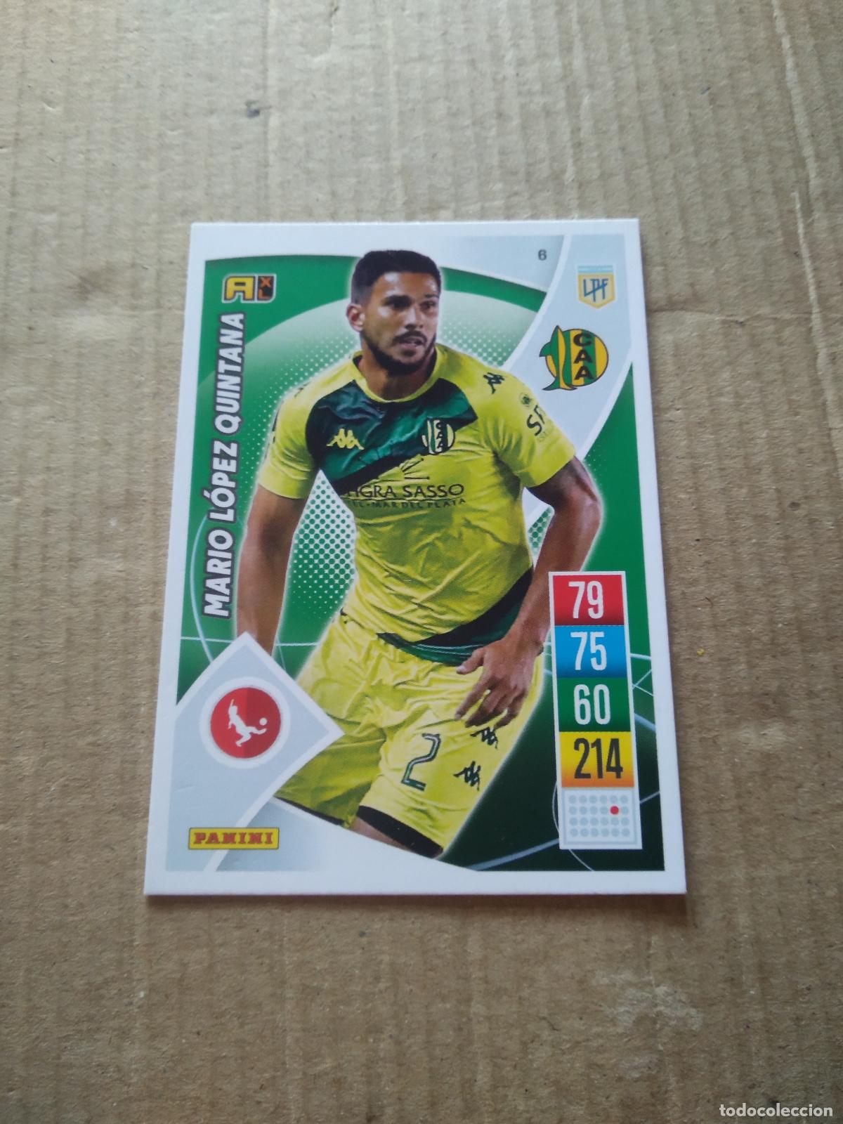 Cromos de F&uacute;tbol: 6 MARIO LOPEZ QUINTANA ALDOSIVI CROMO FUTBOL ARGENTINO 21-22 PANINI LIGA ARGENTINA 2021-2022