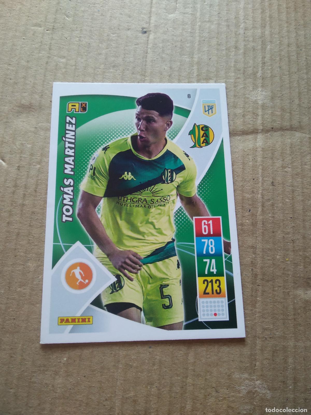 Cromos de F&uacute;tbol: 8 TOMAS MARTINEZ ALDOSIVI CROMO FUTBOL ARGENTINO 21-22 PANINI LIGA ARGENTINA 2021-2022